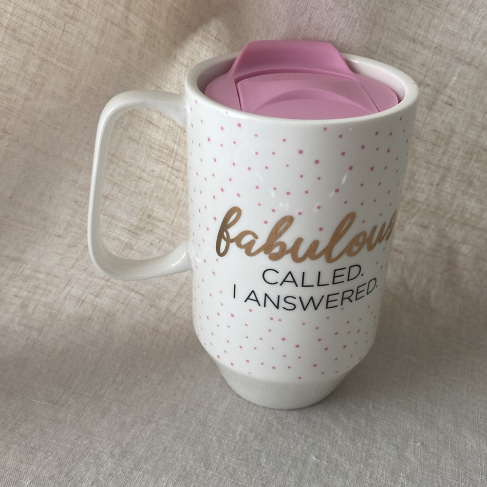 Tall travel mug “fabulous called I answered” - Picture 2 of 2